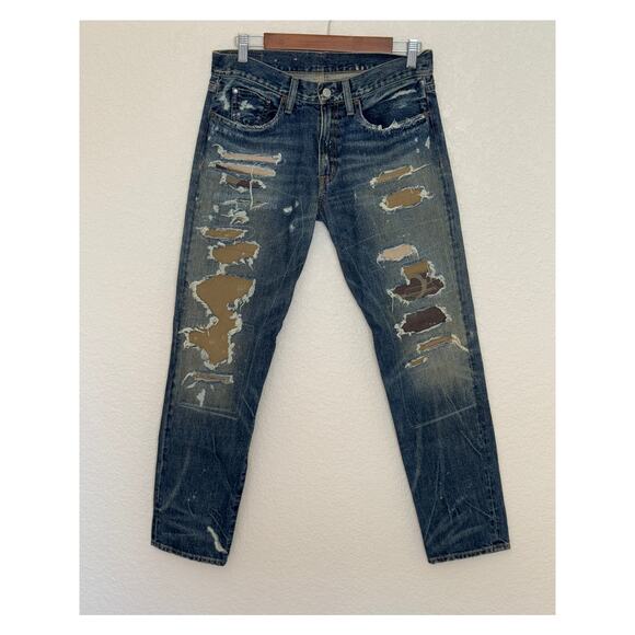 Ralph Lauren x Denim Supply Boyfriend Jeans Distressed Camo Vtg Deadstock, 26 - Picture 1 of 16